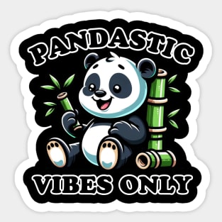 Pandastic Joy: Blissful Bamboo Sticker